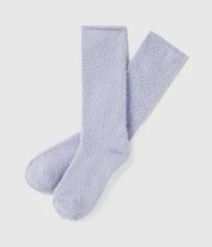 Feather Knit Socks - Cosmic Sky