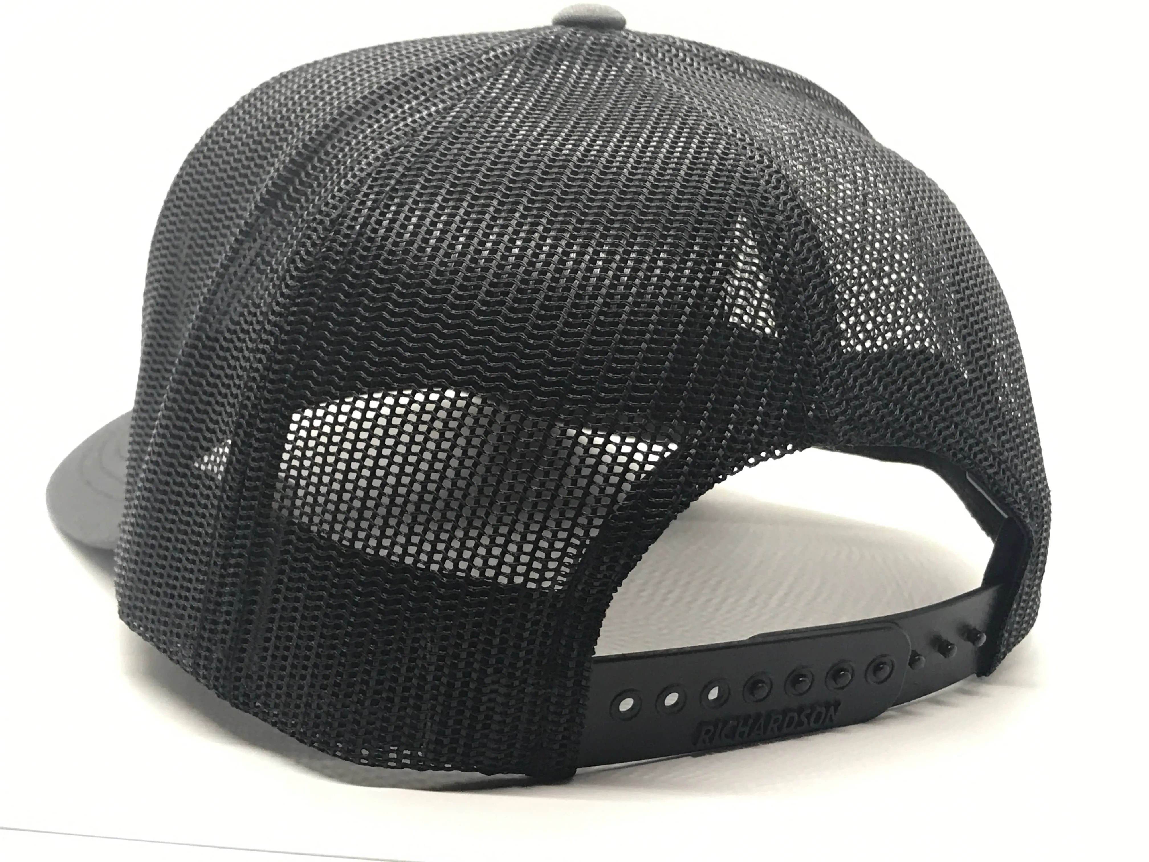 Hats - Heather Grey Front with Black Back and Green Logo