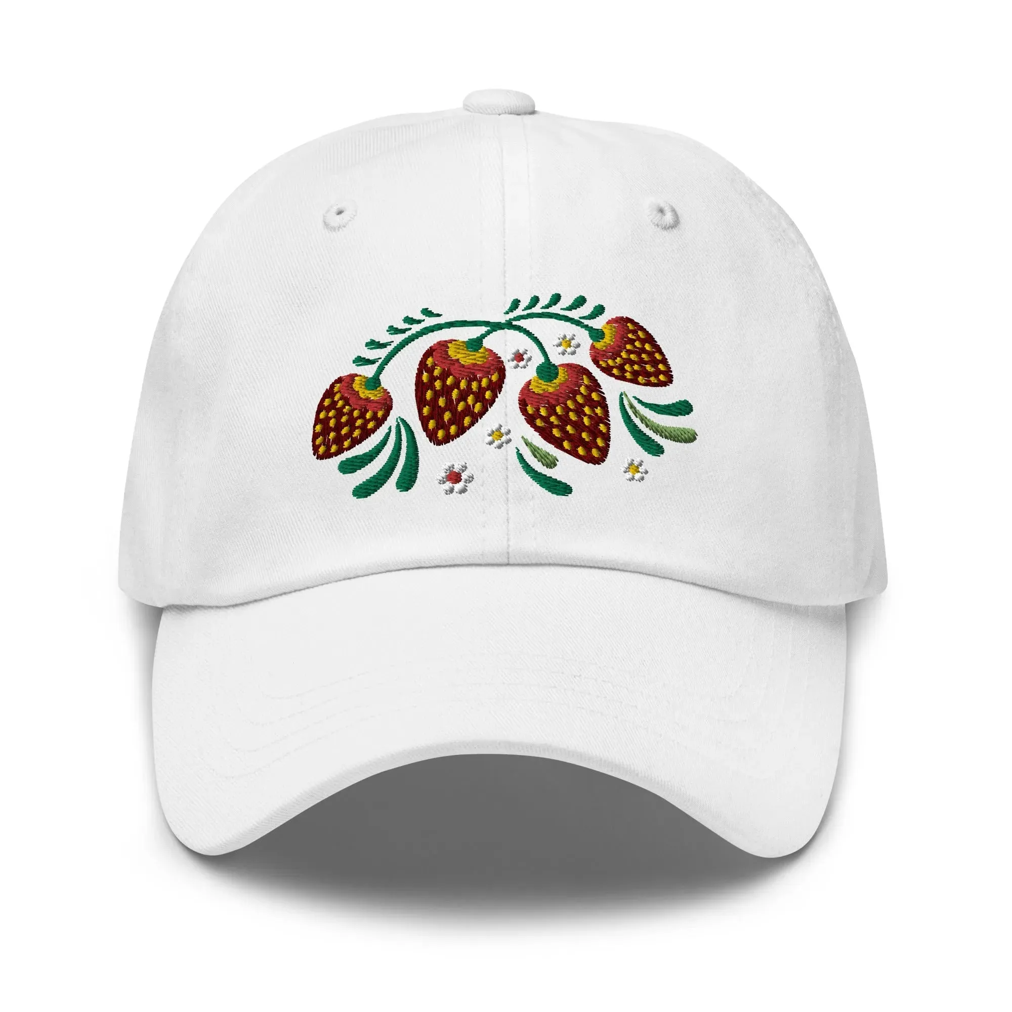 Russian Khokhloma Embroidered Dad Hat
