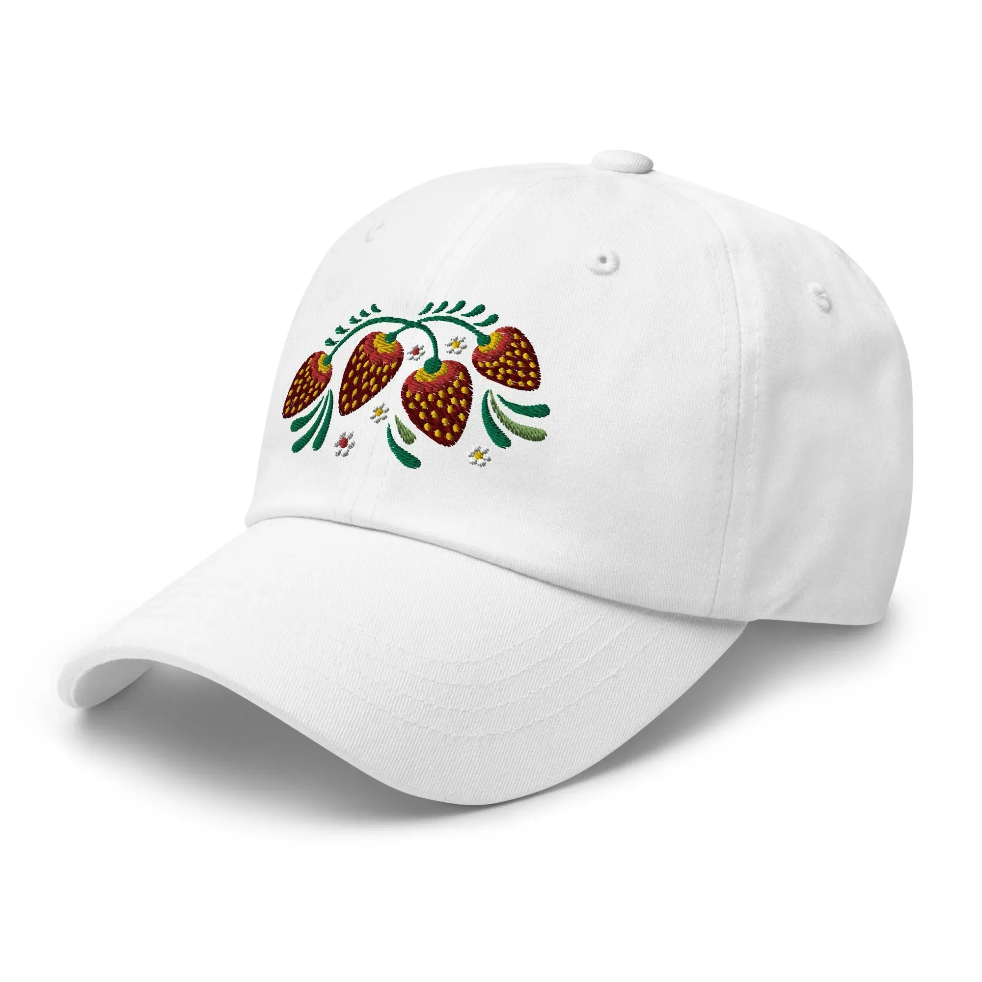 Russian Khokhloma Embroidered Dad Hat